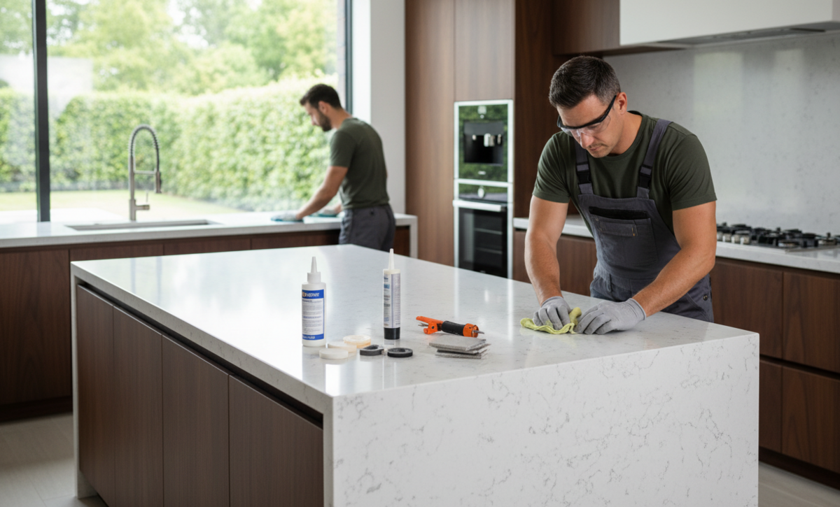 Что нужно знать про монтаж и уход за каменной столешницей: практическое руководство